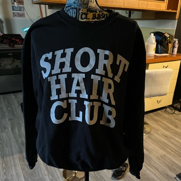 Black Short Hair Club Sweater - Picture 1 of 1